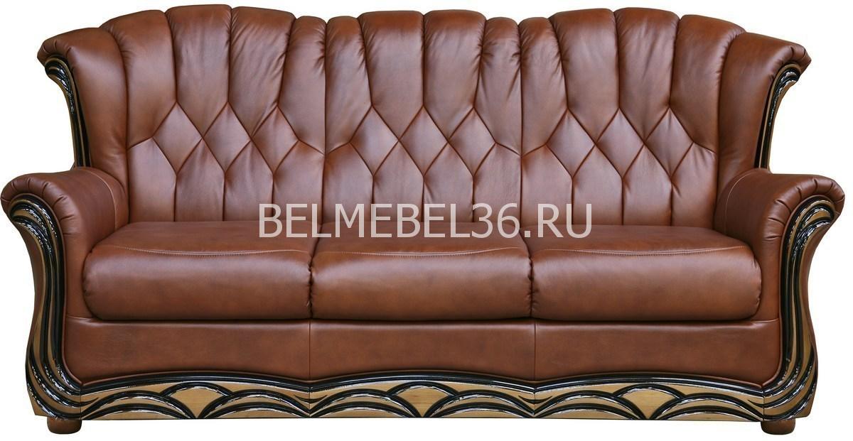Диван Европа (32, 3М) из натуральной кожи П-Д061 | Белорусская мебель в Воронеже