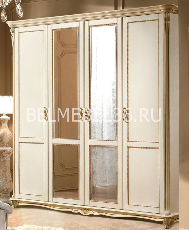 Шкаф 4-х дверный Алези П-349.02 | Белорусская мебель в Воронеже