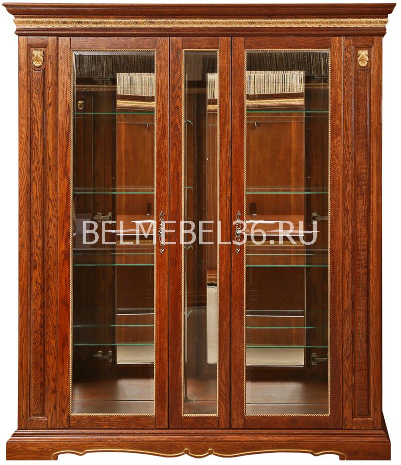 Шкаф с витриной Милана 11 П-265.11 | Белорусская мебель в Воронеже