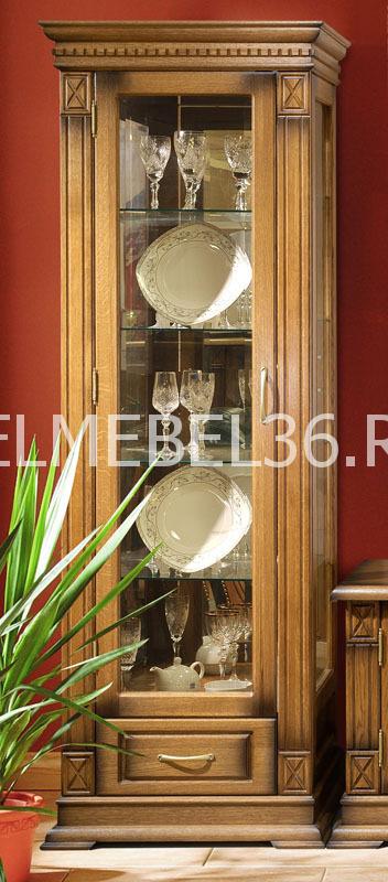 Шкаф с витриной Верди А1з П- 1079.11з | Белорусская мебель в Воронеже