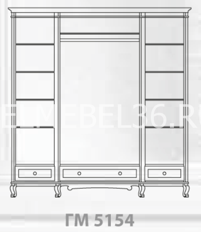 Шкаф для одежды «Фальконе» ГМ 5154 | Белорусская мебель в Воронеже